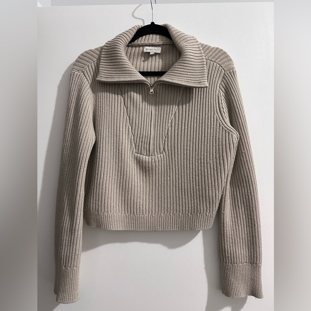 Long sleeve 1/4 zip sweater